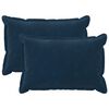 vidaXL Kissenbezug 2 pcs HOUTEN Blau 30 x 50 cm Mikrofaser Fleece