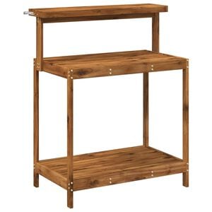 vidaXL Outdoor Umtopfbank 86,5 x 48,5 x 106 cm Massivholz Akazie Natur