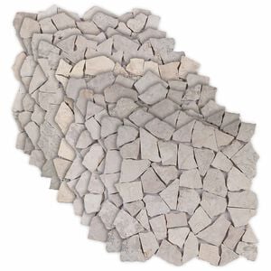 vidaXL Mosaikfliesen Creme 30 x 30 cm Marmor