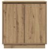 vidaXL LED-Sideboard Artisan-Eiche 71 x 34,5 x 75 cm Holzwerkstoff
