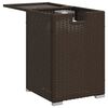 vidaXL Propan-Tank-Verstecktisch Braun 40x40x60 cm Poly Rattan