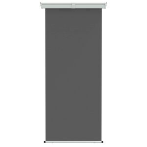 vidaXL Balkon Seitenmarkise 100% Polyester Eisen Stahl