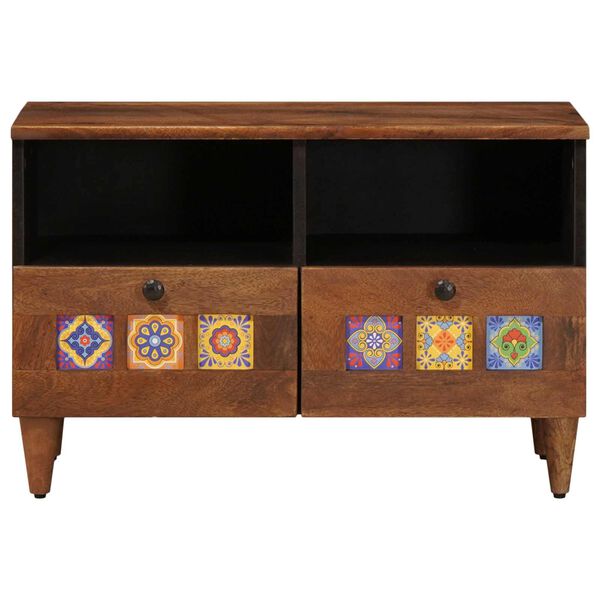 vidaXL Couchtisch Braun 80 x 54 x 40 cm Massivholz Mango