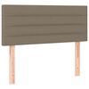 vidaXL Boxspringbett mit Matratze & LED Taupe 90x190 cm Stoff