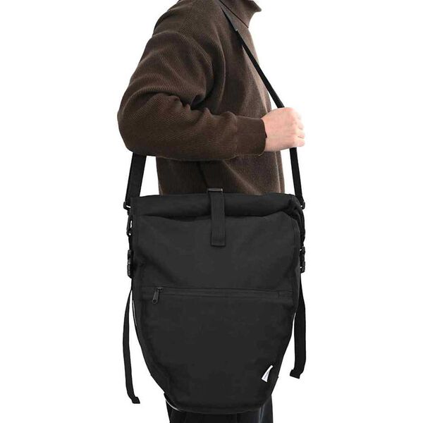 vidaXL Fahrradtasche Schwarz 32,5 x 17 x 57 cm Polyester