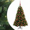 vidaXL K&uuml;nstlicher Weihnachtsbaum mit Weihnachtskugel 150 cm 150 LEDs