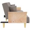 vidaXL Schlafsofa mit Armlehnen Taupe Stoff