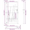 vidaXL Gartentor 100x200 cm Cortenstahl Gras-Design
