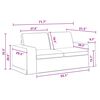vidaXL Sofa Set 2 pcs Dunkelgrau 182 x 80 x 82 cm Stoff
