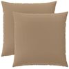 vidaXL Kissen mit Kissen HEERLEN 2 Stk. Taupe Polyester