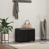 vidaXL Flurbank mit Kissen Schwarz Eichen-Optik 60 x 38 x 46 cm
