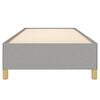 vidaXL Bettgestell ohne Matratze Hellgrau 80x200 cm Stoff