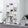 vidaXL CD-Schrank Hochglanz-Wei&szlig; 102x23x177,5 cm Holzwerkstoff