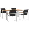 vidaXL Garten-Ess-Set 5 pcs Massives Akazienholz