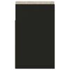 vidaXL Schuhbank mit Kissen Schwarz 104x30x49 cm Holzwerkstoff