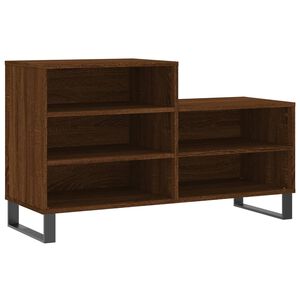 vidaXL Schuhregal Braun Eichen-Optik 102x36x60 cm Holzwerkstoff