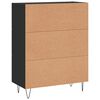 vidaXL Sideboard Schwarz 69,5x34x90 cm Holzwerkstoff