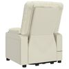 vidaXL Massagesessel mit Aufstehhilfe Creme Kunstleder
