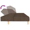 vidaXL Schlafsofa 2-Sitzer mit Fußhocker Taupe Stoff