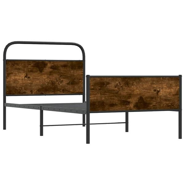 vidaXL Bettgestell ohne Matratze 90x190 cm Sonoma-Eiche Holzwerkstoff