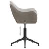 vidaXL Esszimmerstuhl Drehbar Hellgrau Samt