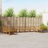 vidaXL Outdoor-Sofagarnitur 10 pcs Natur Massivholz Akazie