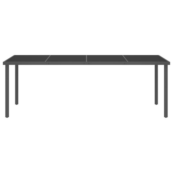 vidaXL 9-tlg. Garten-Essgruppe Stahl