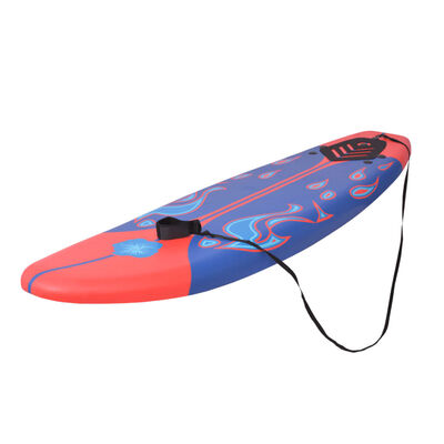 vidaXL Surfboard Blau und Rot 170 cm