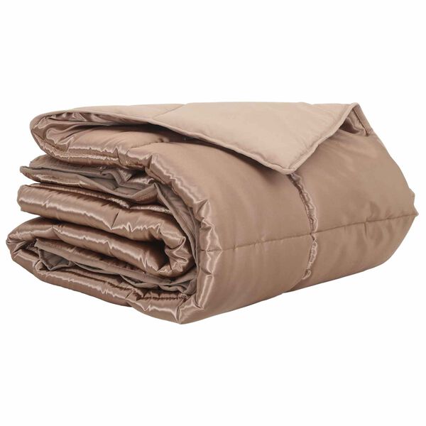 vidaXL Sommerdecke Gold 200 x 140 cm Satin und Mikrofaser