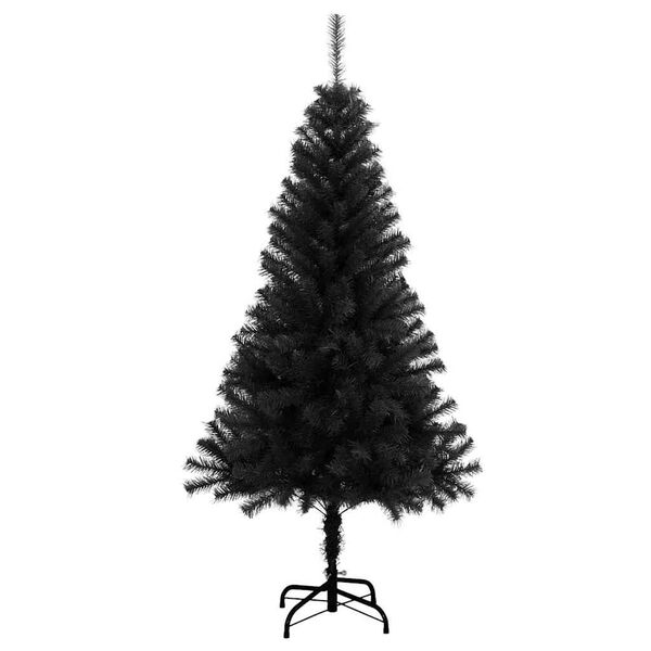 vidaXL Weihnachtsbaum mit 150 LEDs mit St&auml;nder Schwarz 150 cm PVC