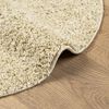 vidaXL Teppich Shaggy Hochflor Modern Golden &Oslash; 120 cm
