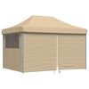 vidaXL Party-Zelt Beige 279 x 410 x 315 cm Oxford-Stoff