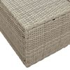 vidaXL Gartensofa mit Kissen Grau 184 x 62 x 69 cm Poly-Rattan