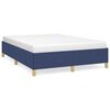vidaXL Bettgestell ohne Matratze Blau 140x200 cm Stoff