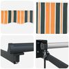 vidaXL Einziehbare Markise Mehrfarbig 350 x 250 cm