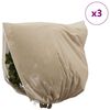 vidaXL Winterschutz fur Pflanzen 3 pcs Beige 2,5 x 3,14 m Vliesstoff