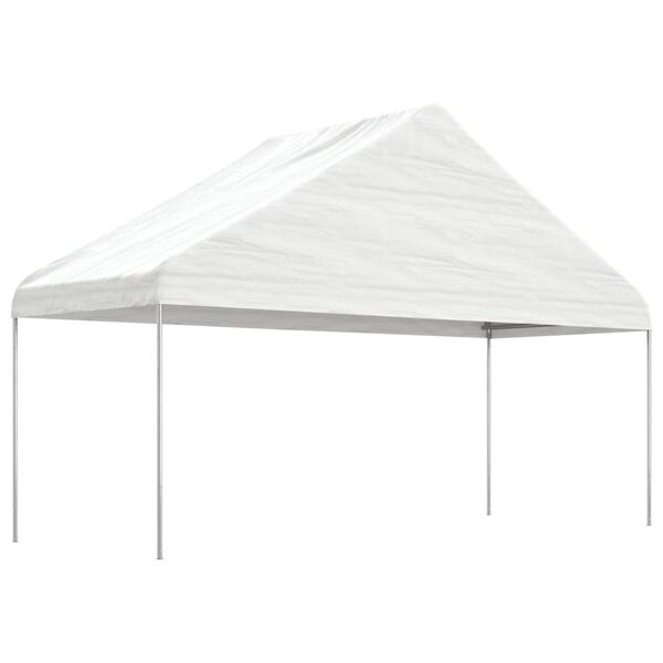 vidaXL Pavillon mit Dach Wei&szlig; 20,07x5,88x3,75 m Polyethylen