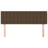vidaXL Kopfteile 2 Stk. Dunkelbraun 72x5x78/88 cm Stoff