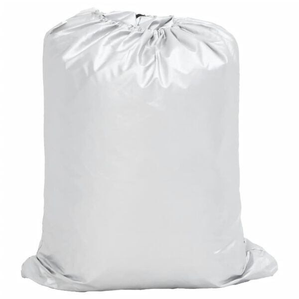 vidaXL Autoabdeckung für Limousine m. Schnallenriemen Voll Silbern XXL