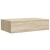 vidaXL Wandregal mit Schublade Eichen-Optik 40x23,5x10 cm MDF