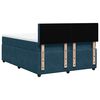 vidaXL Boxspringbett mit Matratze Blau 140x200 cm Samt