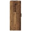 vidaXL Wandschrank Altholz 34,5 x 34 x 90 cm Engineered Wood und Glas