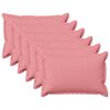 vidaXL Kissenbezug 6 pcs HOUTEN Rosa 50 x 75 cm Kunstleinen