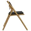 vidaXL Bistrost&uuml;hle 2 Stk. Klappbar mit Kissen Bambus
