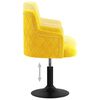 vidaXL Esszimmerst&uuml;hle 2 Stk. Drehbar Senfgelb Samt