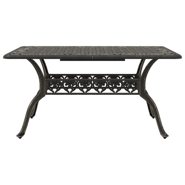 vidaXL 5-tlg. Garten-Essgruppe Bronzen Aluminiumguss