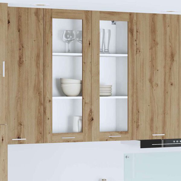 vidaXL H&auml;ngeschrank Artisan-Eiche 80 x 31 x 100 cm Holzwerkstoff