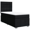 vidaXL Boxspringbett mit Matratze Schwarz 100x200 cm Stoff