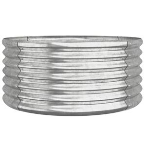 vidaXL Pflanzk&uuml;bel Verzinkter Stahl 80x80x36 cm Silber
