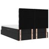vidaXL Bett mit Stauraum und LED mit LED Schwarz 140 x 190 cm Samt